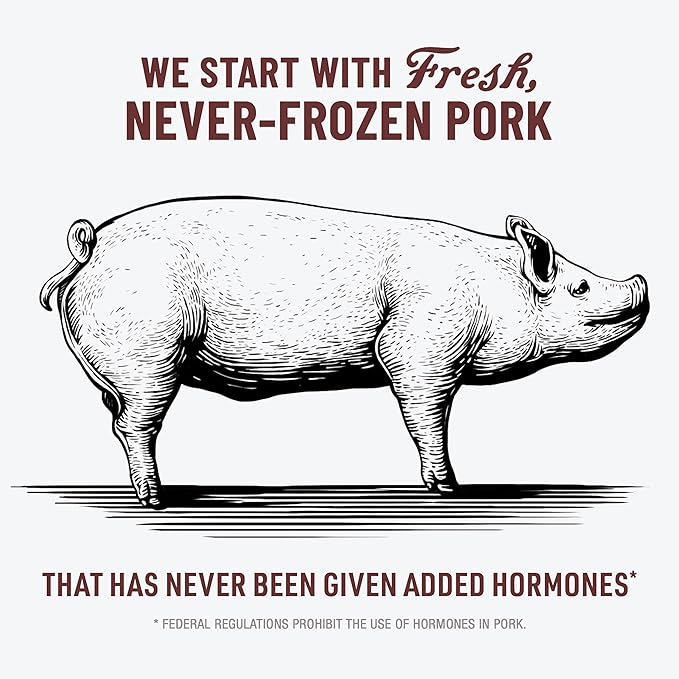 Duke's Pork Hot & Spicy Smoked Shorty Sausages, 7g Protein Per Serving, Stocking Stuffer, 2.5 oz. Snack Bags (Pack of 7)