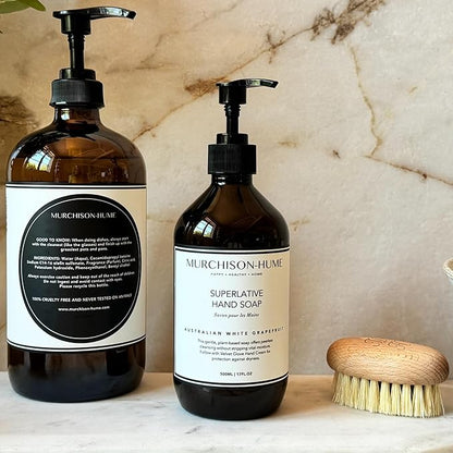 Murchison-Hume Luxury Vegan Hand Soap with Pump Dispenser, Moisturizing Hand Wash, SLS, Paraben & Cruelty-Free, 17oz (Australian White Grapefruit)
