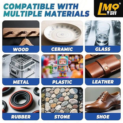 Super Glue Clear Liquid, Thin Strong CA Glue All Purpose for Plastic Ceramic Glass Metal Fletching Pottery Wood Shoes Rubber Crafts 3D Printed Parts, Instant Heavy Duty Cyanoacrylate Adhesives