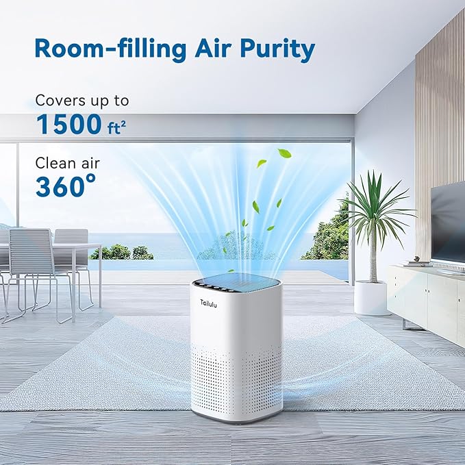 Tailulu Official AP100 Air Purifier Replacement Filter, 3-in-1 Air Purifier Filter, True H13 Filter, 1Pack