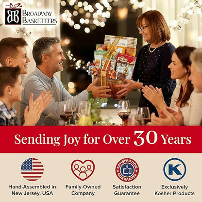 Broadway Basketeers Gift Basket Gifts for Women, Men, Families, Teacher, College, Appreciation, Thank You, Birthday, Corporate, Get Well, Sympathy Care Chocolate Thanksgiving Christmas Holiday Baskets