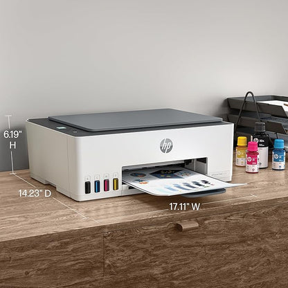 HP Smart Tank 5101 Wireless All-in-One Refillable Ink Tank Printer, Scanner, Copier with 2 years of Ink included, Wireless printer for home use (1F3Y0A)
