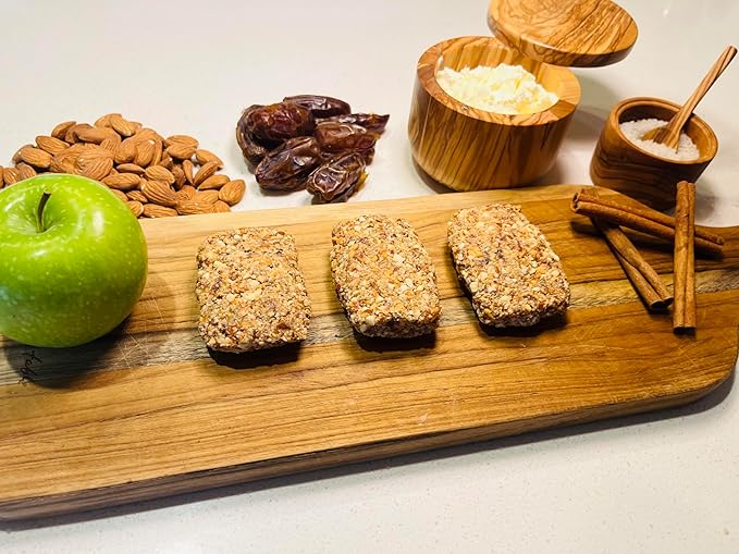CuraBar Protein Bars – Apple Cinnamon, 17g Protein, Low Carb, Gluten Free, Dairy Free, Healthy Snack, Seed Oil Free, No Artificial Ingredients, 12 Count