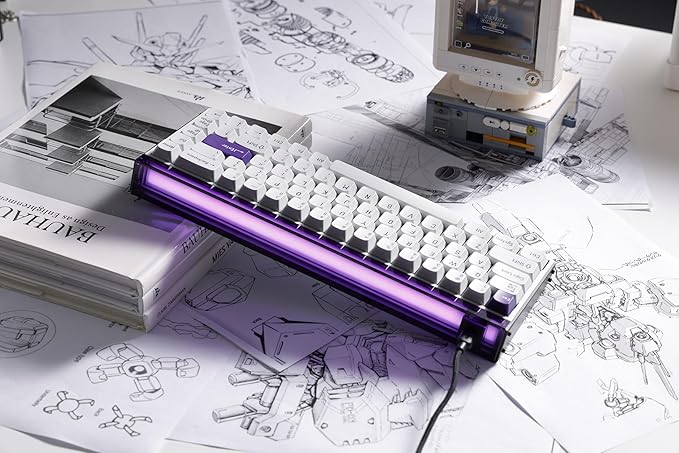 MelGeek MADE68 Pro Wired Keyboard, Hall Effect Magnetic Switch Gaming Keyboard, 65% Compact Rapid Trigger, Hot-Swappable, RGB Snap Tap & Adjustable Actuation, Online HIVE Custom (Purple)