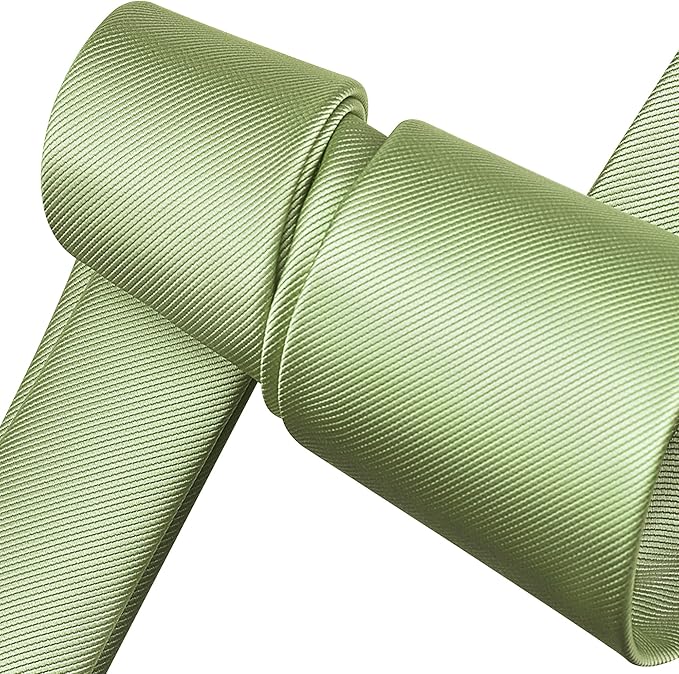 Branduce 3.15"（8cm） Men's Solid Color Formal Woven Necktie + Gift Box