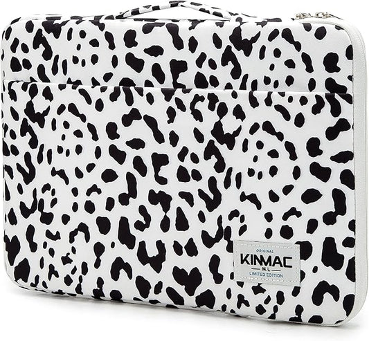 Kinmac 360 Degree Protective Laptop Sleeve Case Bag with Handle for MacBook Air 15 inch and 15 inch-15.6 inch HP Lenovo Dell ASUS Acer Notebook Computer (Spots)