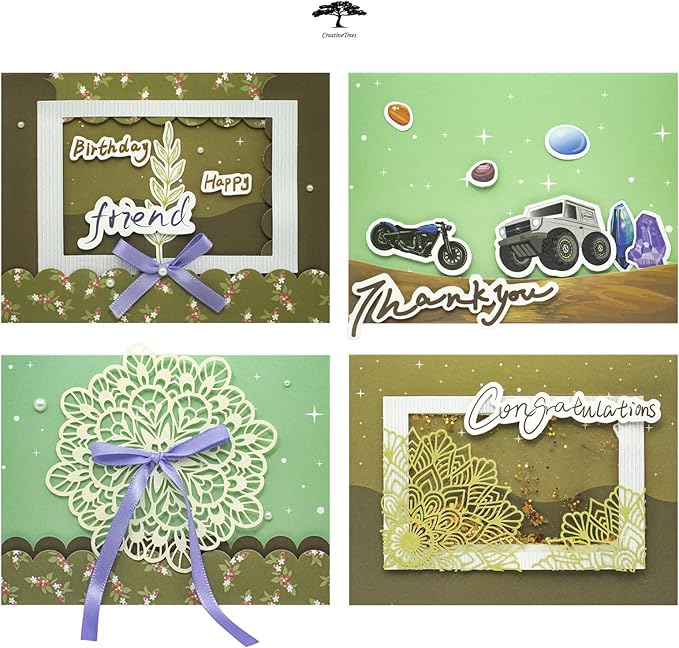 DIY Card Making Kit for Adults Car 9 Sets-Themed Handmade Greeting & Thank You Cards with Envelopes for Birthdays, Weddings, Teachers, Parents, and Gift Giving