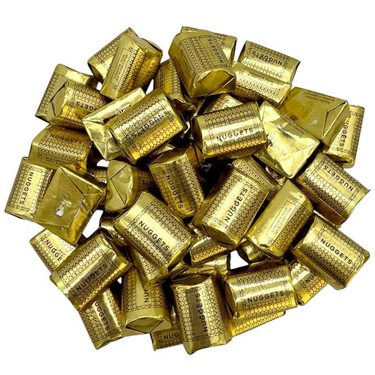 Creamy Milk Chocolate Nuggets with Almonds-1.5 lbs Individually Wrapped Smooth & Crunchy Candy-Perfect for Holidays, Events, and Sharing(24 oz)