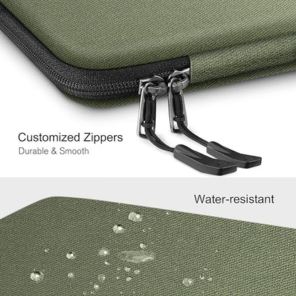 FINPAC Hard Laptop Sleeve Case for 13 inch MacBook Air M4 2025 M3 2024, 14 inch MacBook Pro M4/M3/M2/M1 A2918 A2992 A2779 A2442, 13'' Air/Pro, Waterproof Case for Dell, Surface Laptop, HP, Acer, Olive