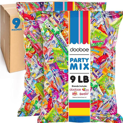 Bulk Candy Mix - Candy Variety Pack - Assorted Classic Candy - Individually Wrapped Candies - Fun Size Candy Assortment (9 Pounds)