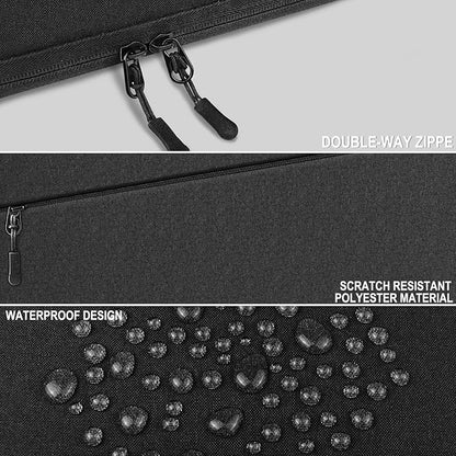 Laptop Sleeve, Traveling Water Resistant Carrying Computer Bag with Pocket, Shockproof Protective Laptop Case Cover Compatible for 15.6 Inch HP, Lenovo, Dell, ASUS, Acer, Notebook, Black