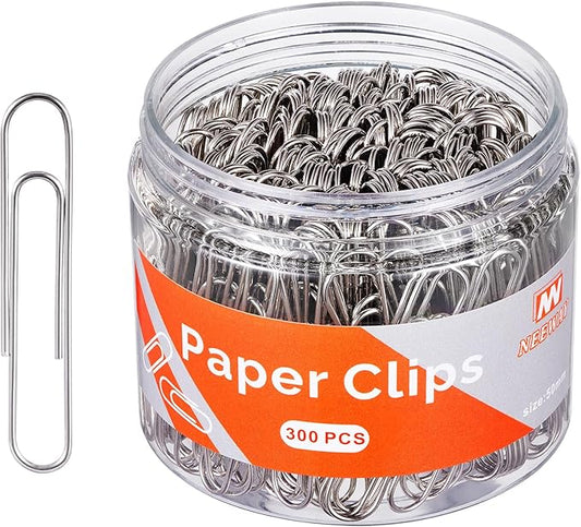 NEEWAY 300pcs Large Paper Clips, Jumbo Paper Clip, 2 Inch Paperclips