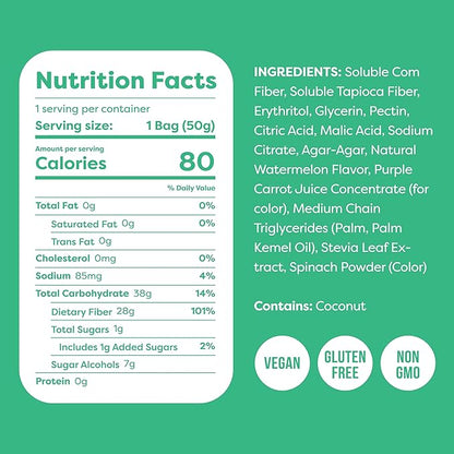 Kiss My Keto Sugar Free Gummies, Gummy Watermelon 12-Pack – Satisfy Cravings while Staying in Ketosis – High Fiber, 3g Net Carbs, Non-GMO, Vegan, & No Gluten – Calorie-Friendly Vegan Candy