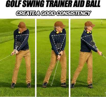 Retractable Golf Swing Training Aid, Golf Grip Trainer and Right-Handed Golf Training Aid for Chipping Hitting, Portable Grip Trainer with Click Feedback