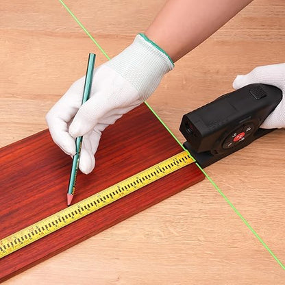 LUNYEE 393Ft Digital Tape Measure with Laser - 3-in-1 Recharge Electronic Laser Measuring Tape with Tape Measure 16Ft OLED Display M/in/Ft Unit Switch Area/Volume/Pythagorean,Class II Laser