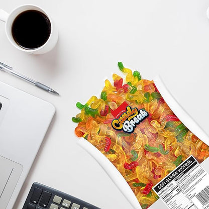 Candy Break Fruity & Sweet Gummy Worms, Gummy Candies with Fruit Flavors, Snacks for Adults & Kids, Chewy Bulk Candy Pack, 5 lbs Share Size Bag, Pack of 1