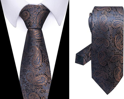 Tie For Men Necktie Woven Jacquard Neck Ties Set 6 PCS