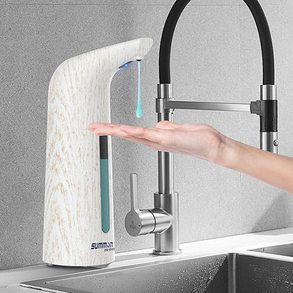 Automatic Soap Dispenser Touchless,400ML Hand & Dish Countertop Electric Liquid Dispenser with Sensor,4 Gear Adjustable Waterproof Battery Operated Kitchen Auto Soap Pump