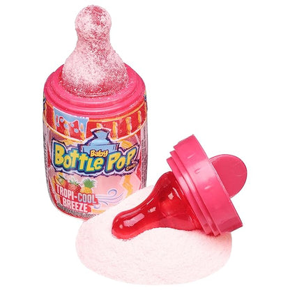 Baby Bottle Pop Christmas Candy Lollipop, 18 Ct Bulk Lollipops w/ Dipping Powder in Assorted Fruity Flavors, Full Size, Individually Wrapped Hard Candy For Party Favors, Stocking Stuffers, Kids Gifts