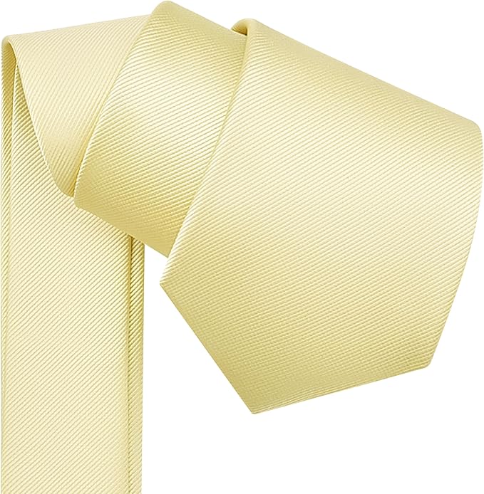 Branduce 3.15"（8cm） Men's Solid Color Formal Woven Necktie + Gift Box