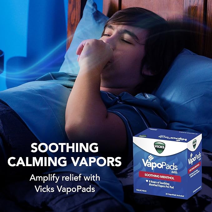 Vicks VapoPads Original Menthol Scent Refill Pads for Vicks Humidifiers and Sinus Inhalers,20 Count (Pack of 12)