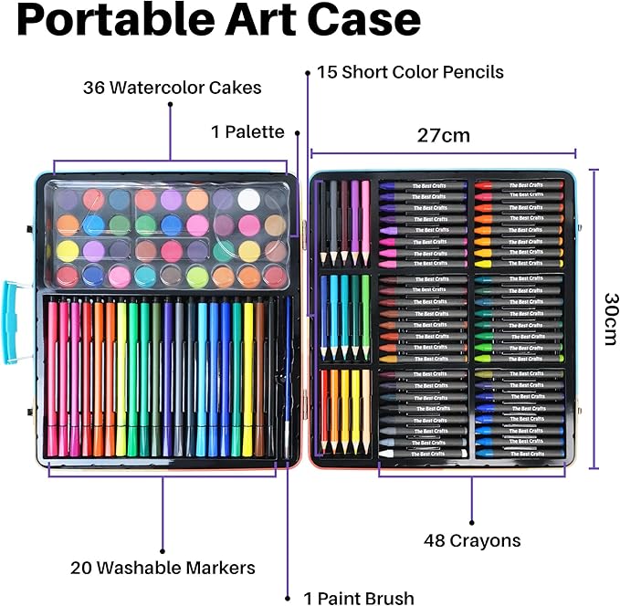 TBC The Best Crafts Drawing Pens Set for Artists and Sketching (132 Piece)