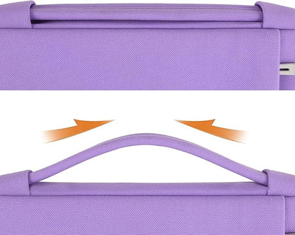 DOMISO 17.3 inch Laptop Sleeve Case Water Resistant Shockproof Protective Computer Bag for 17.3" Notebook/HP Pavilion Envy 17/IdeaPadm/MSI/LG Gra with Accesory Bag,Purple