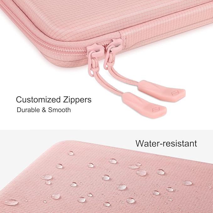 FINPAC Hard Laptop Sleeve Case for 13 inch MacBook Air M4 2025 M3 2024, 14 inch MacBook Pro M5/M4/M3/M2 A3401 A3185 A2918 A2992, 13'' Air/Pro, Waterproof Case for Dell, Surface Laptop, HP, Acer, Pink