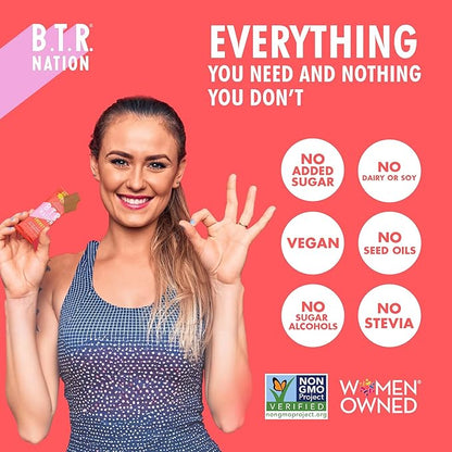 B.T.R. Nation Superfood Keto Protein Bars, Plant Based Vegan Protein - Cinnamon Cookie Dough ENERGY | 12 Pack| Low Carb, Low Calorie, Gluten Free, No Sugar Alcohols, Boosted with Superfoods