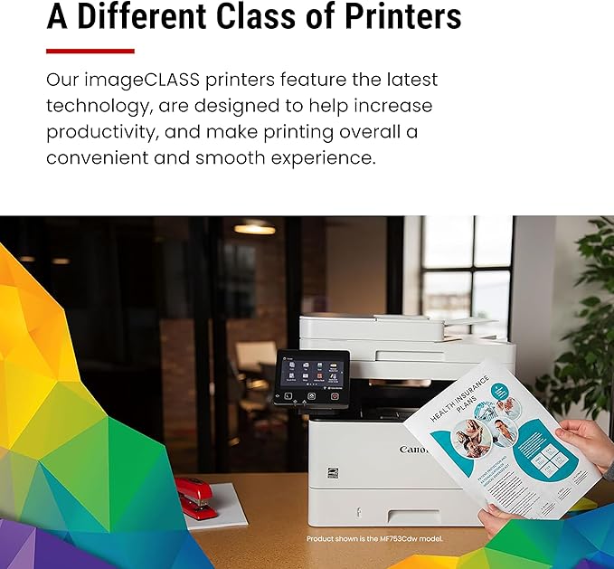 Canon Color imageCLASS LBP646Cdw Wireless Laser Printer for Duplex Printing, White - 26 PPM Home Office, Small Office Printer