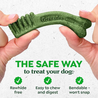 Greenies Veterinarian-Recommended Natural Dental Dog Treats Regular Size, Original Flavor, 3 oz. Pack, 11 Count