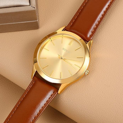 BUREI Men Watches Fashion Analog Stainless Steel Quartz Waterproof Watches,Gift for Men.
