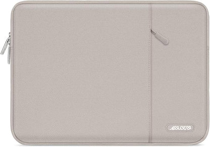 MOSISO Laptop Case 14 inch, 14 inch Laptop Sleeve Compatible with HP Lenovo Dell ASUS Acer, HP Stream, Dell Latitude, Lenovo IdeaPad, Polyester Vertical Computer Sleeve Bag with Pocket, Stone Gray