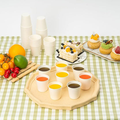 RACETOP [100 Pack] 3 oz Bathroom Paper Cups, Disposable Paper Cups, Mouthwash Cups, Paper Coffee Cups, Ideal for Bathroom