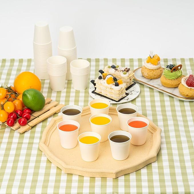 RACETOP [600 Pack] 3 oz Bathroom Paper Cups, Disposable Paper Cups, Small Mouthwash Cups, Ideal for Bathroom