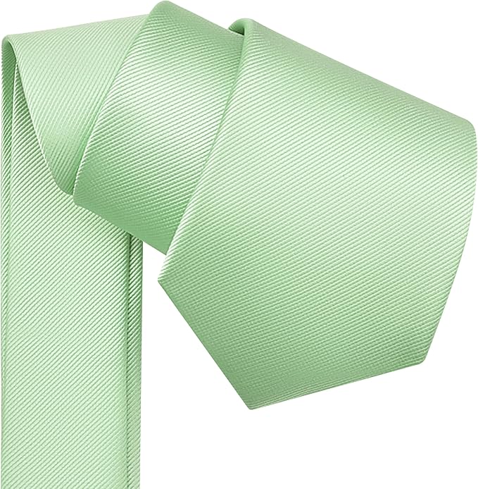 Branduce 3.15"（8cm） Men's Solid Color Formal Woven Necktie + Gift Box