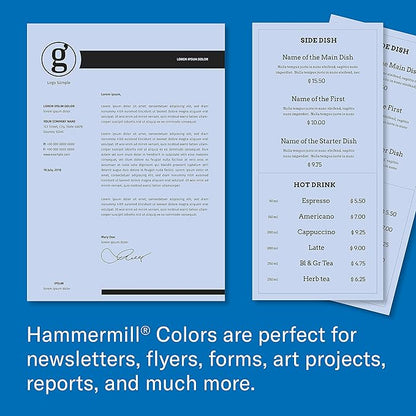 Hammermill Colored Paper, 20 lb Orchid Printer Paper, 11 x 17-1 Ream (500 Sheets) - Made in the USA, Pastel Paper, 103804R