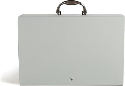 U Brands Fashion Expanding File Folder, Legal Size, 19 Pocket (Gray Linen)
