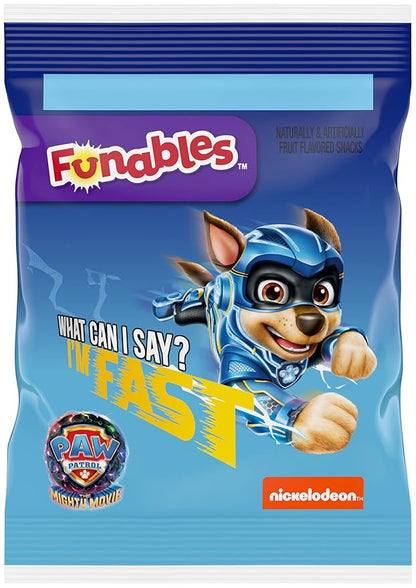 Funables Fruit Snacks, Paw Patrol Shaped Fruit Flavored Snacks, 0.8 Ounce Pouches (Pack of 30)