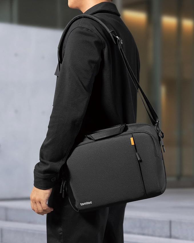 tomtoc 360 Protective Laptop Carrying Case for 16-inch MacBook Pro M4/M3/M2/M1 Pro/Max A3403 A3186 A2991, Water-resistant Laptop Shoulder Bag fits 15-inch MacBook Air M4/A3241 2025, M3/A3114, M2/A2941