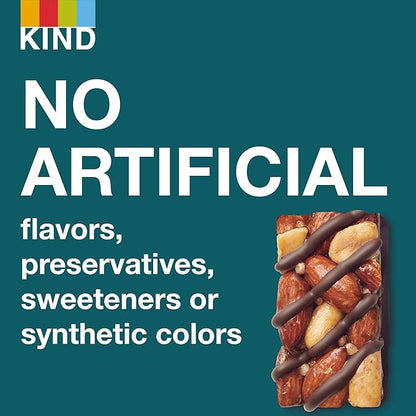 KIND Bar Minis, Dark Chocolate Nuts & Sea Salt, Gluten Free, 100 Calories, Low Sugar, 80 Count