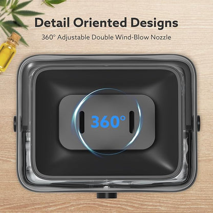 CHIVALZ Humidifiers for Bedroom Large Room Home, 6L Cool Mist Humidifier for Baby and Plant, Oil Diffuser, Top Fill Humidifier with Night Light, Quiet 26dB, Up to 50H, Black 1Pack