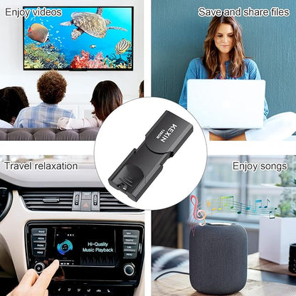 KEXIN 128GB Flash Drive USB 3.0 Thumb Drive 128 GB Memory Stick 3.0 Thumb Drives, 5 Pack Flash Drive 128G 3.0