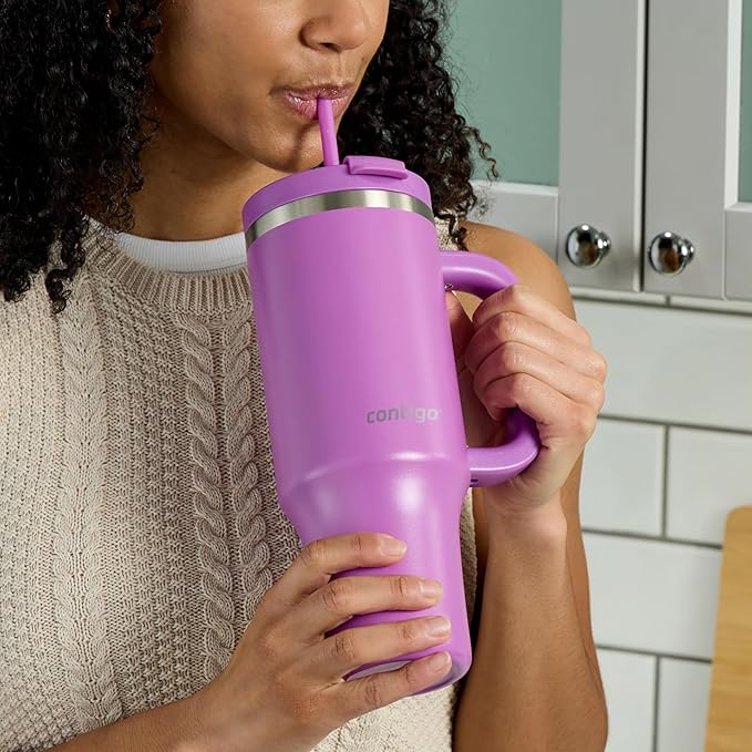 Contigo Streeterville Tumbler 40oz Stainless Steel | Vacuum Insulated | Leak-Proof | Cold for 29 Hours | Galactic | Pack of 4