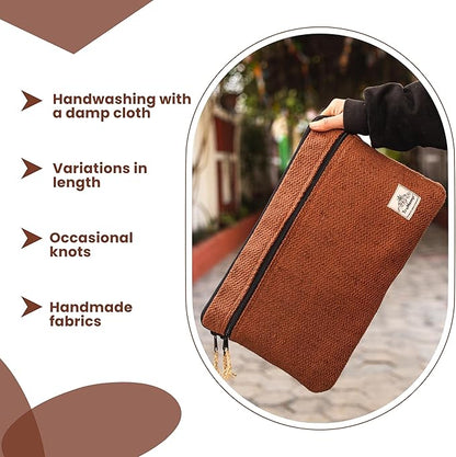 Brown Laptop Sleeve – Durable 14-Inch Laptop Cover with Zipper, Lightweight Water-Resistant Case for Travel & Work