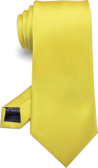 RBOCOTT Solid Color Tie Formal Necktie for Men