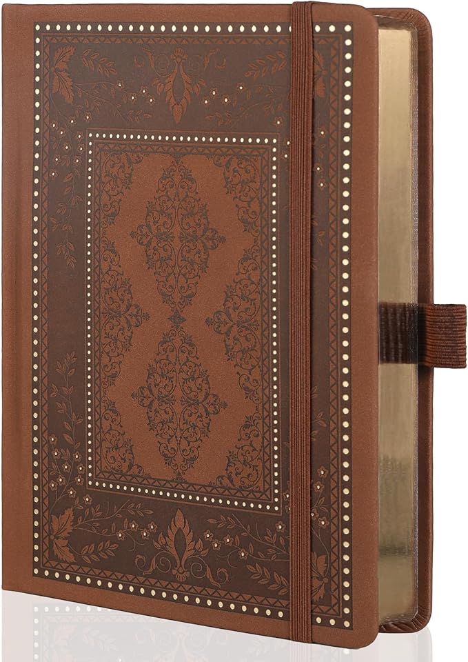 TIEFOSSI Dot Journals for Women Men, Dot Journals for Writing Women, 160gsm Thick Paper, 190 Numbered Pages, for Planner Organization