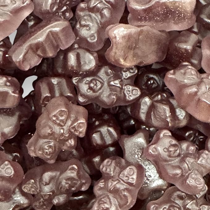 Irresistibly Delicious Grape Gummy Bears - 1.5 lbs of Fruity Bliss-Soft, Chewy, and Bursting with Tangy Delight-Great for Kids and Adults of All Ages(24 oz)