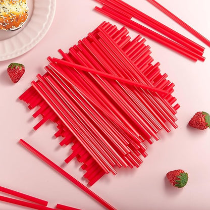 JOYIN 120 PCS Valentine Heart Shaped Red Straws, Reusable Drinking Cute Straw for Valentine Cocktail Party, Birthday Party, Bridal Shower, Wedding Supplies