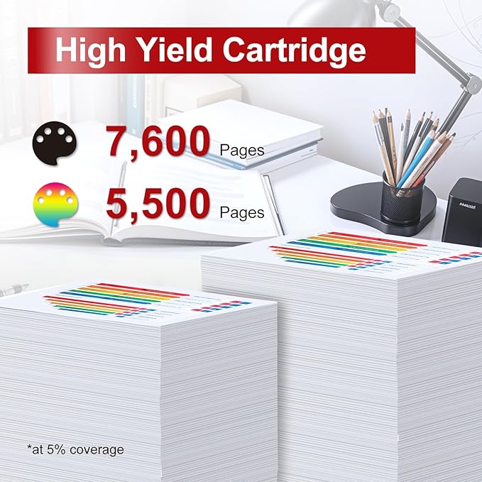 069H 069 Toner Cartridge Set MF753Cdw Compatible Replacement for Canon MF753Cdw Toner Cartridges for Canon 069H 069 Work for Canon imageCLASS MF 753Cdw MF751Cdw LBP674Cdw Printer Ink B/C/Y/M 4 Pack